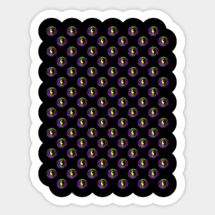 Twister Spinning Ball Pattern Sticker